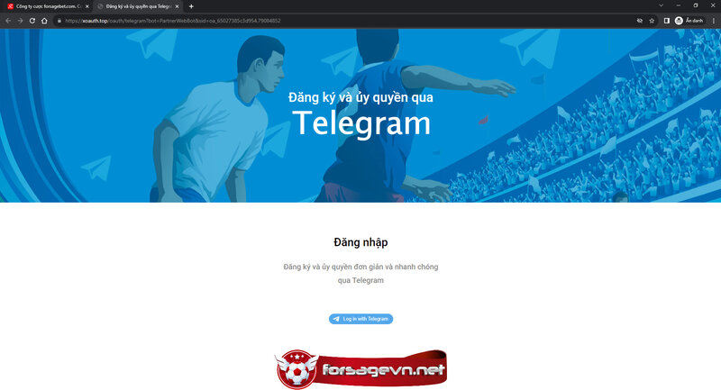 đăng ký Forsage bằng qua mạng xã hội