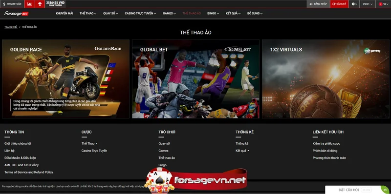 Thể thao ảo Forsage Việt Nam